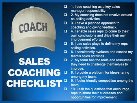 sales coaching template